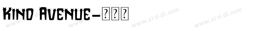Kind Avenue字体转换